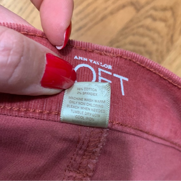 Ann Taylor LOFT Women's Rose Modern Skinny Corduroy Jeans size 4 - Picture 7 of 7